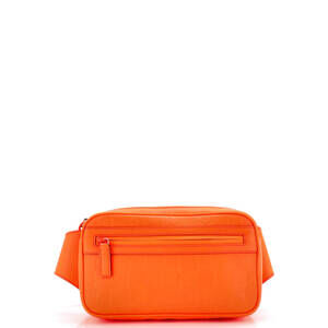 Gucci Front Zip Belt Bag GG Rubber Effect Leather